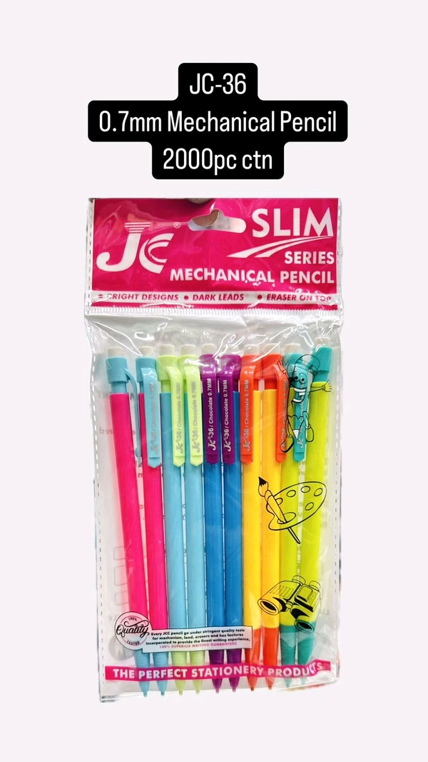 JC36 Mechanical Pencil 0.7mm Thin (10pc Pack)
