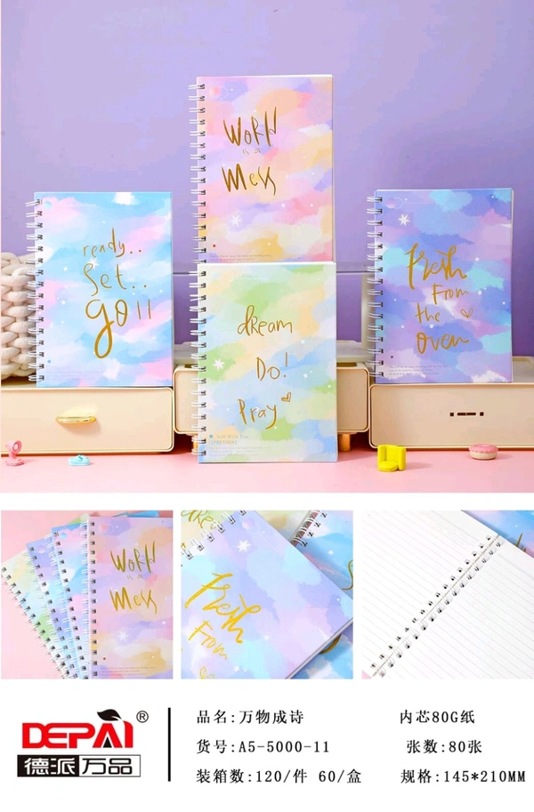 5000-11 Sprial Note A5 160pg Quotes