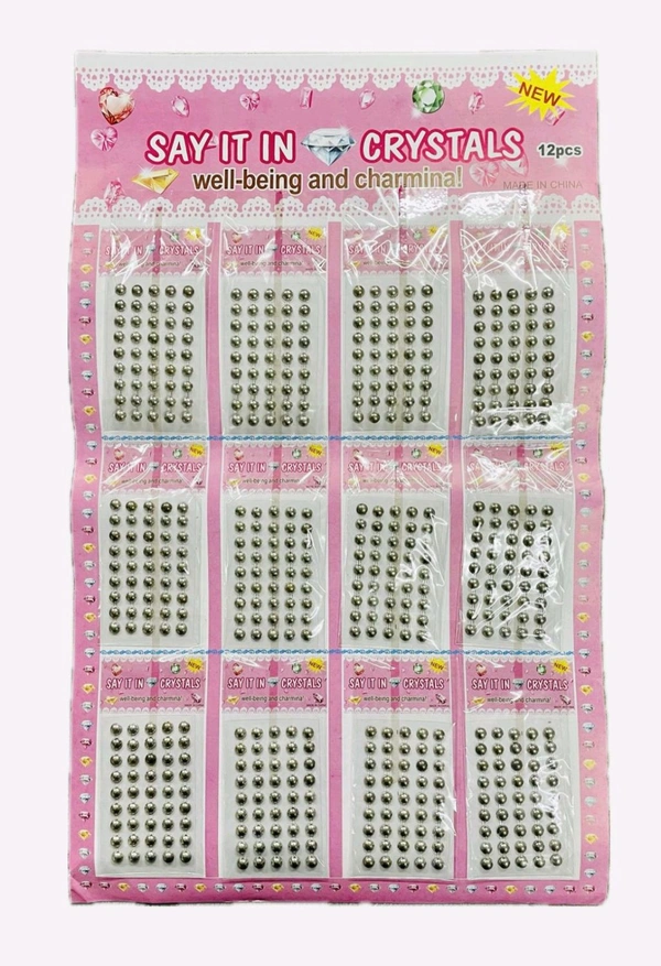 Stone Chart Moti Silver (12pc)