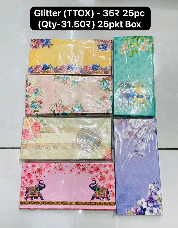 Glitter Envelope 25pc (TTOX) 