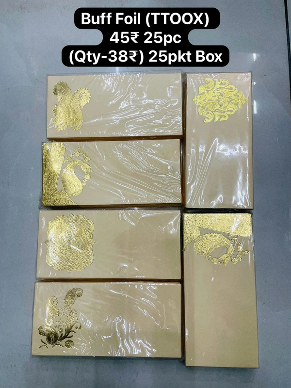 Buff Foil Envelope 25pc (TTOOX)