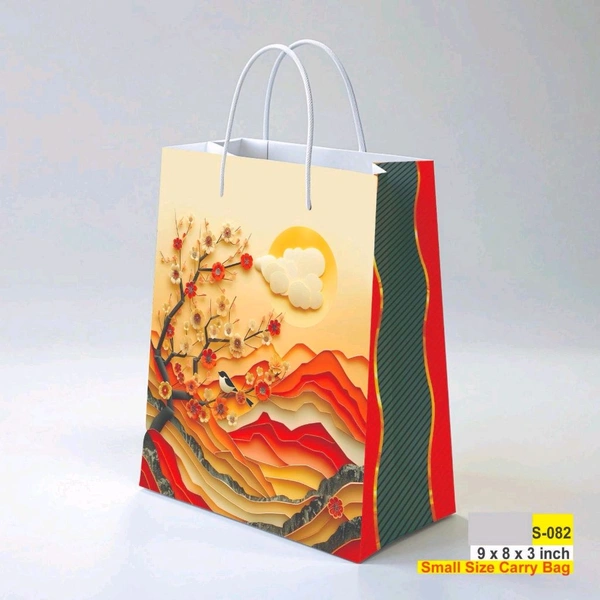 Printed Paper Bags 9x8x3 Inch (Series 2)