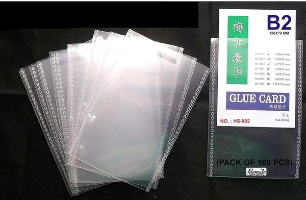 B2 PP Batch Cover 126x79mm (100pc Pack)