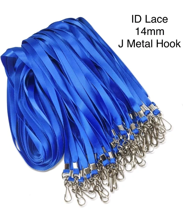 ID Lace Sartin 14mm J Metal Hook (100pc) - Blue