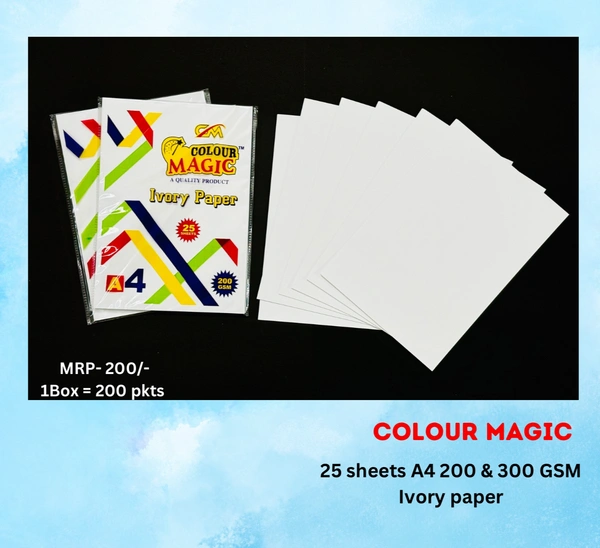 Ivory Sheet A4 300gsm (25 Sheets Pack) White