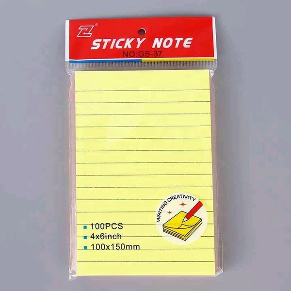 Sticky Note 4x6 Yellow 100sheets (GS-37)