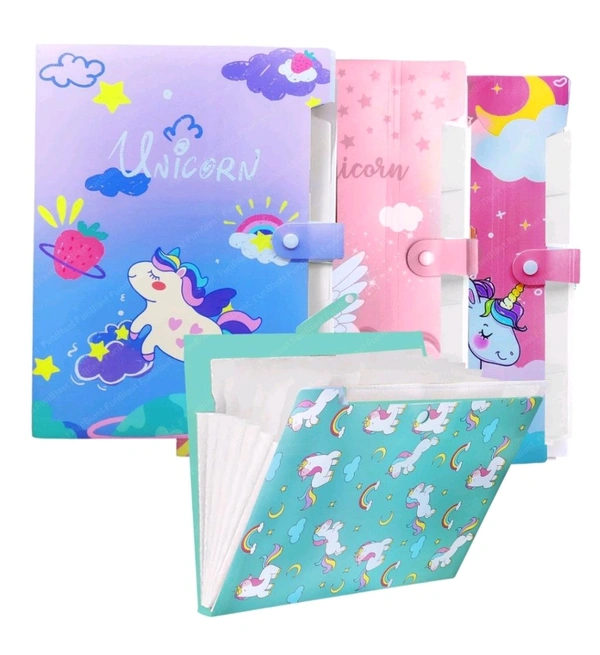File Expanding 6 Pocket A4 (Unicorn)