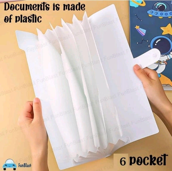 File Expanding 6 Pocket A4 (Spacekids)