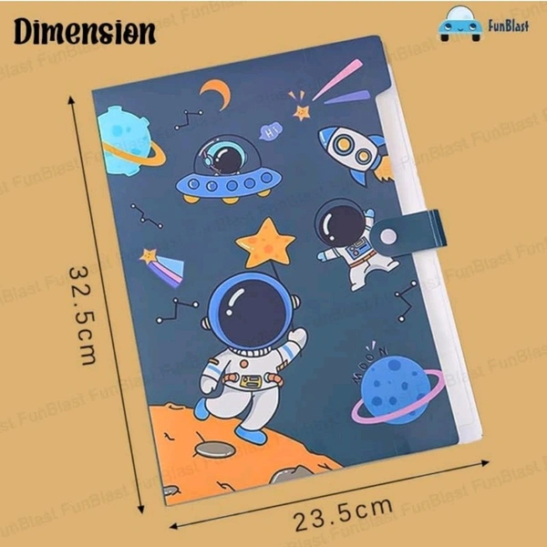 File Expanding 6 Pocket A4 (Spacekids)