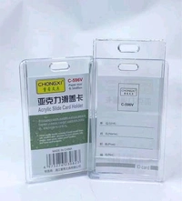 ID Card Acrylic Plastic Slide (10pc Pack)