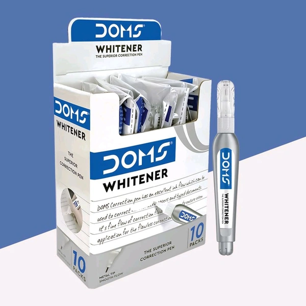 DOMS Whitener Pen –7 ml 25mrp (Pack Of 10pc)