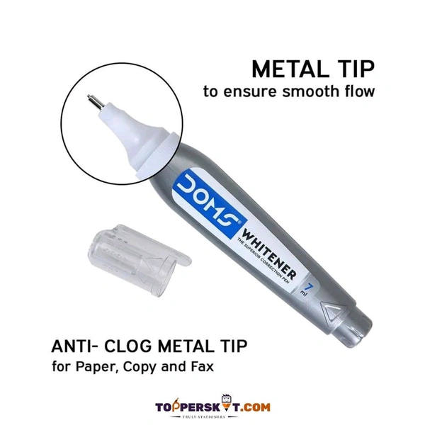 DOMS Whitener Pen – 3 ml 15mrp (Pack Of 20pc)