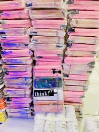 Pouch 2 Zip Rainbow Square