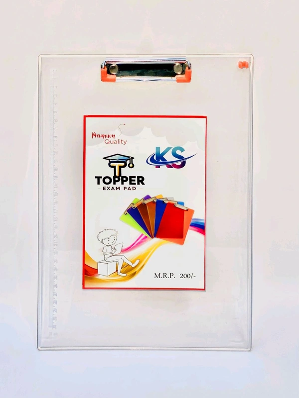 Topper Exam Pad Unbreakable 9.5x13.50 (W/Pen Holder)