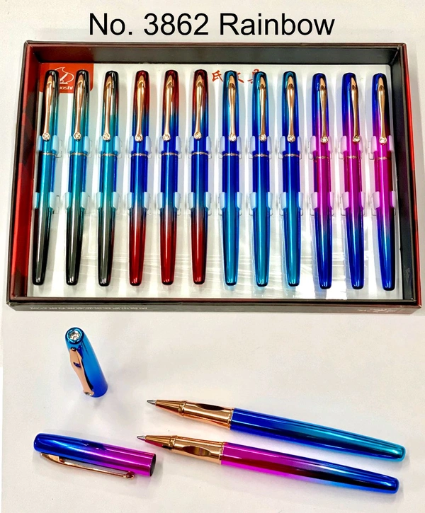 3862 Rainbow Luoshi Metal Roller Pen