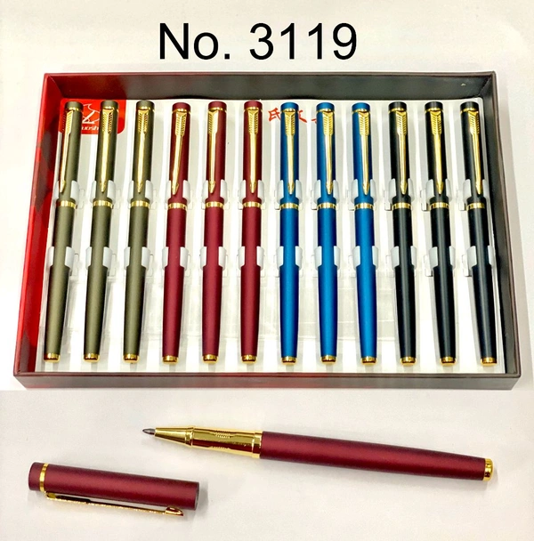 3119 M/C Mate Luoshi Metal Roller Pen (Mix Colour)