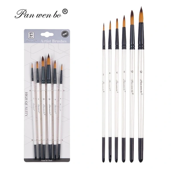 Paint Brush 6pc Round (2-25-78)