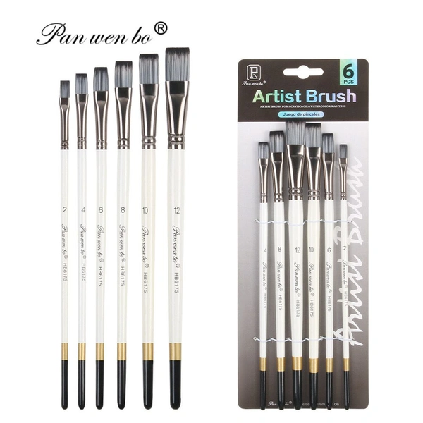 Paint Brush 6pc Flat (2-25-179A)
