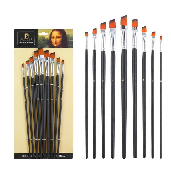 Paint Brush 9pc Chisel (2-25-71B)