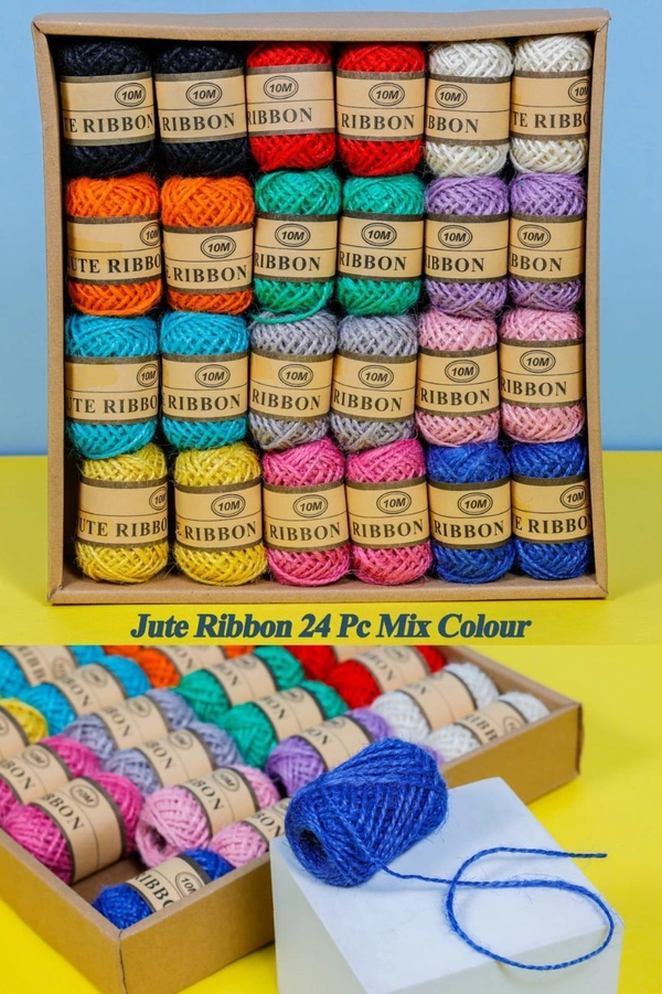 Jute Ribbon Thread Color (24pc Pack)
