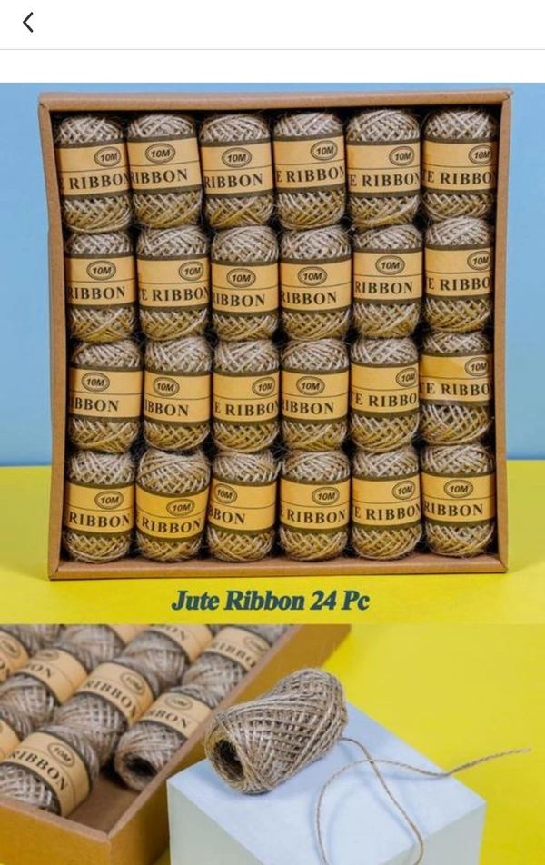 Jute Ribbon Thread (24pc Pack)