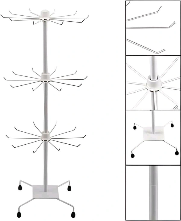 3 Layer Rotating Multipurpose Metal Display Stand.