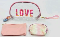 Travelling Cosmetic Pouch (3pc Set)