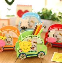 Car Pen Stand Wooden