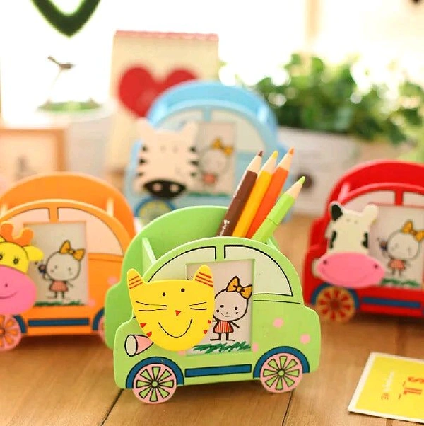 Car Pen Stand Wooden