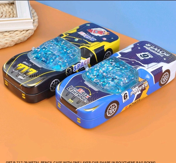 B-717-29 Metal Car Water Pencil Box 