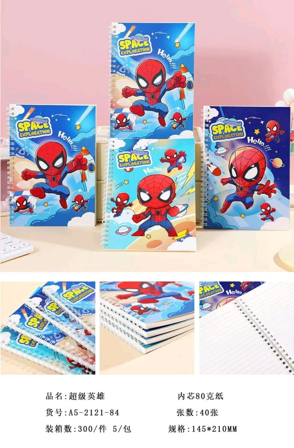 2121-84 Spiral Note A5 80pg Spider-Man