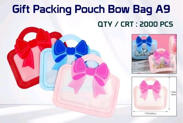 Gift Bag Pouch Bow A9