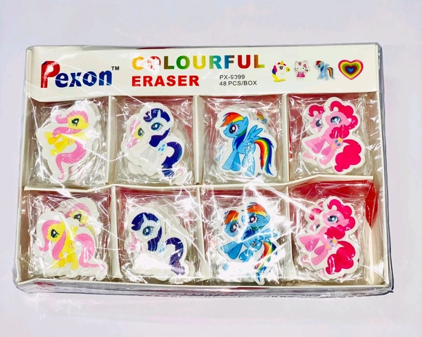Character Erasers New (48pc Box)