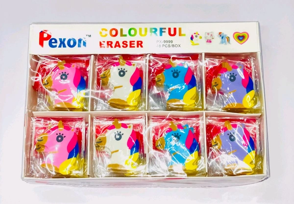 Character Erasers New (48pc Box)