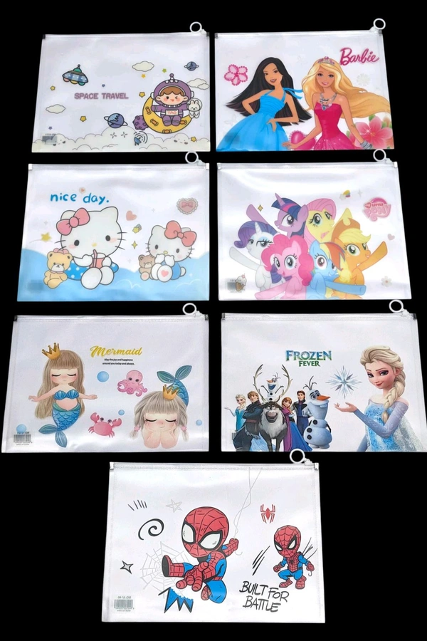 Zip Lock Bag A4 Size (Mix Designs)