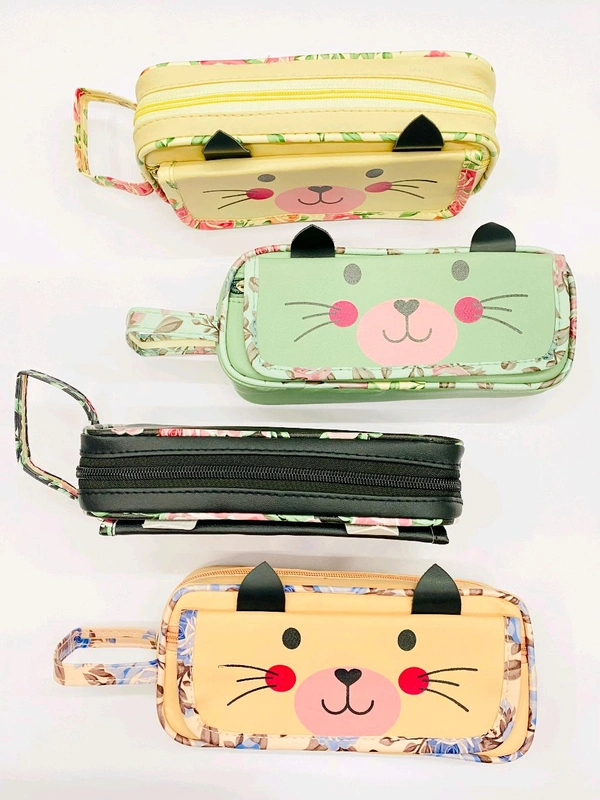Pouch 2 Zip Meow 