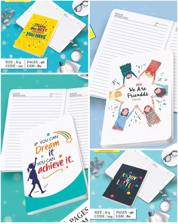 Fancy Printed Dairy A5 96Pg