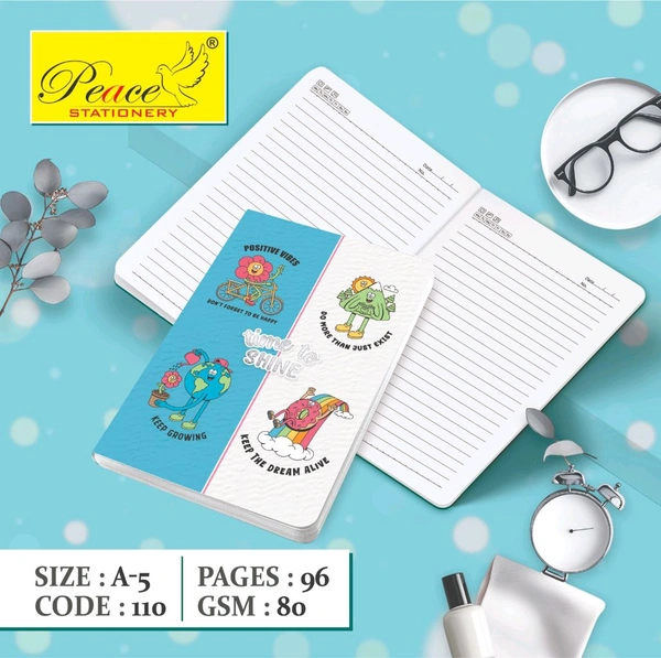 Fancy Printed Dairy A5 96Pg