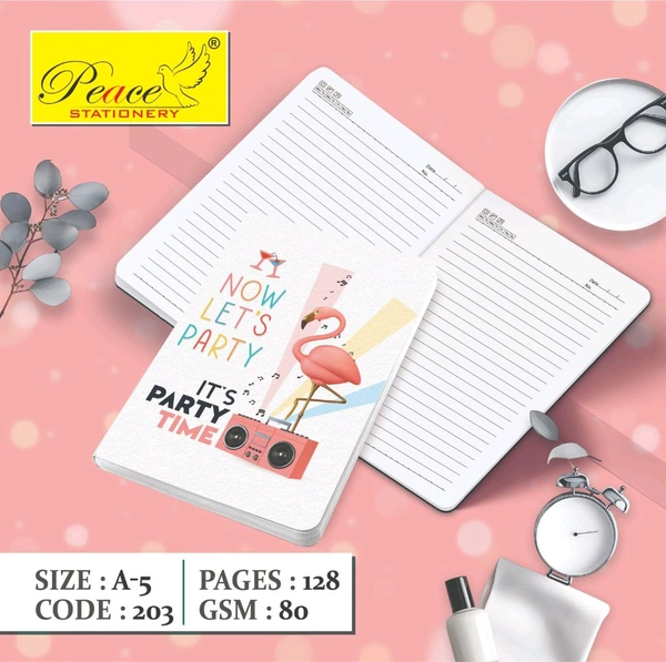 Fancy Printed Dairy A5 128Pg