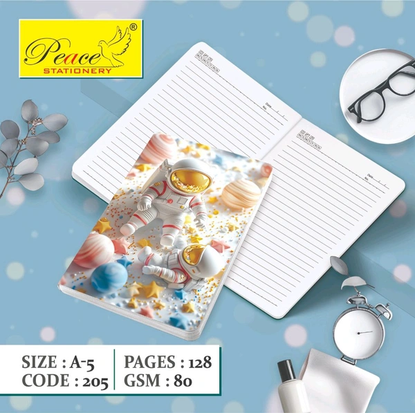 Fancy Printed Dairy A5 128Pg