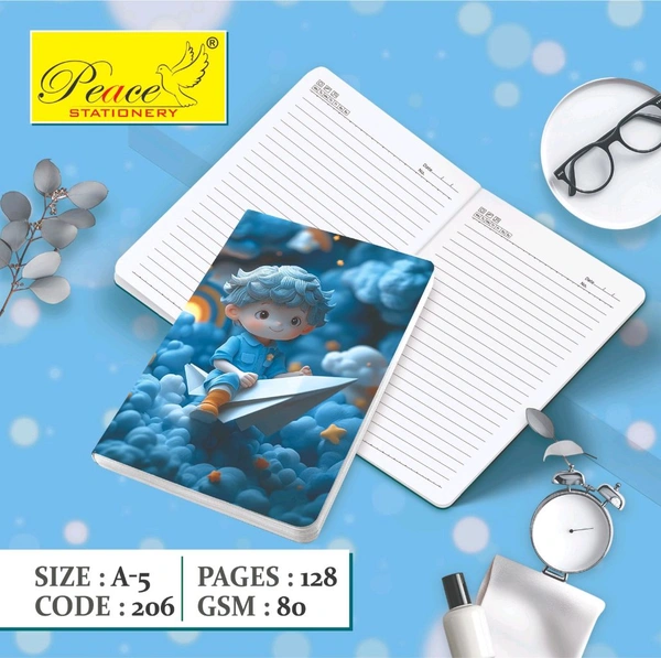 Fancy Printed Dairy A5 128Pg