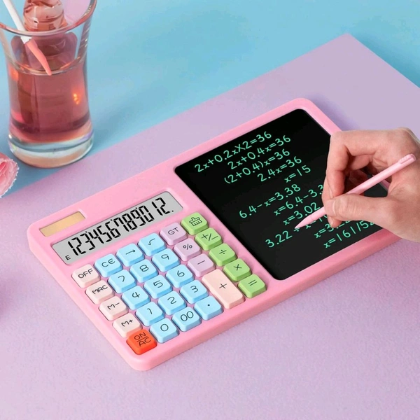 2208 Fancy Calculator With Writing Pad