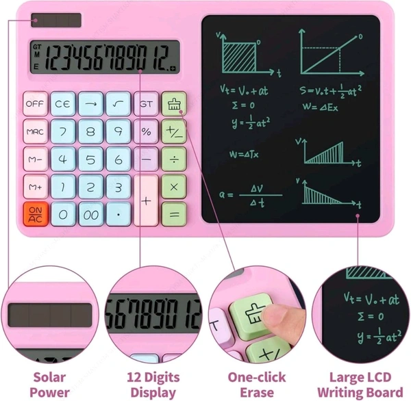 2208 Fancy Calculator With Writing Pad