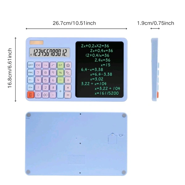 2208 Fancy Calculator With Writing Pad