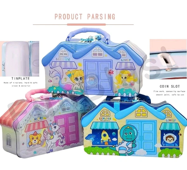 House Metal Pigy Bank