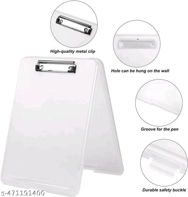 Transparent Writing Pad With Storage Case A4