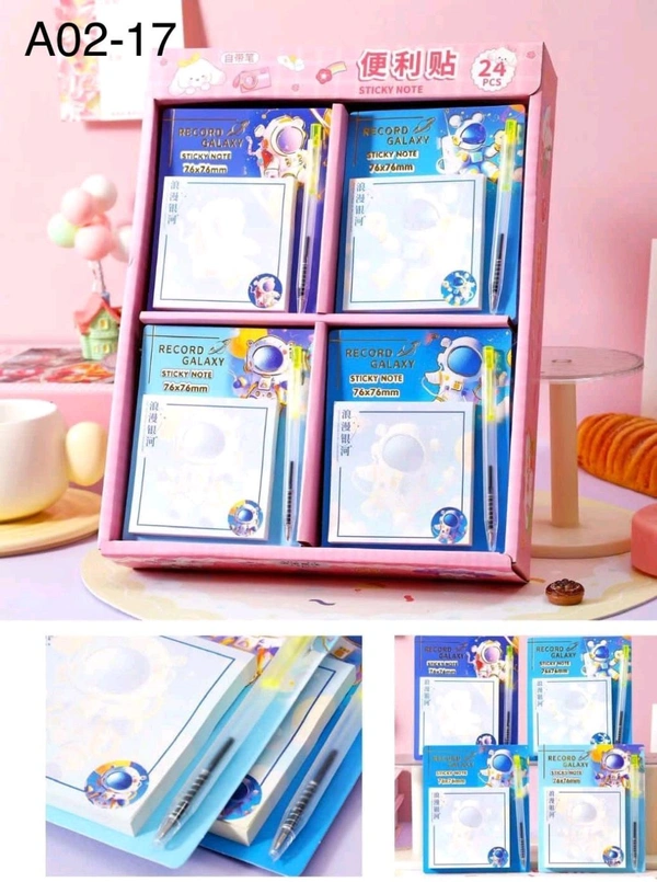A02-17- Sticky Note With Pen 70 Sheets