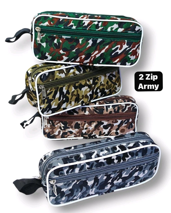 2 Zip Army Capsule Pouch