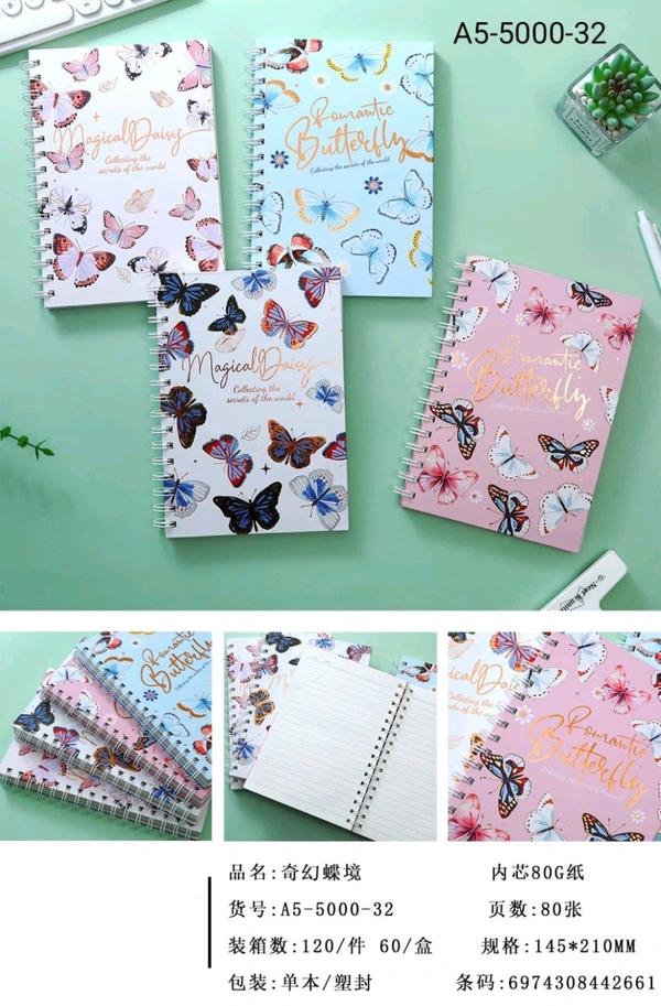 A5-5000-32 Spiral A5 160pg Diary