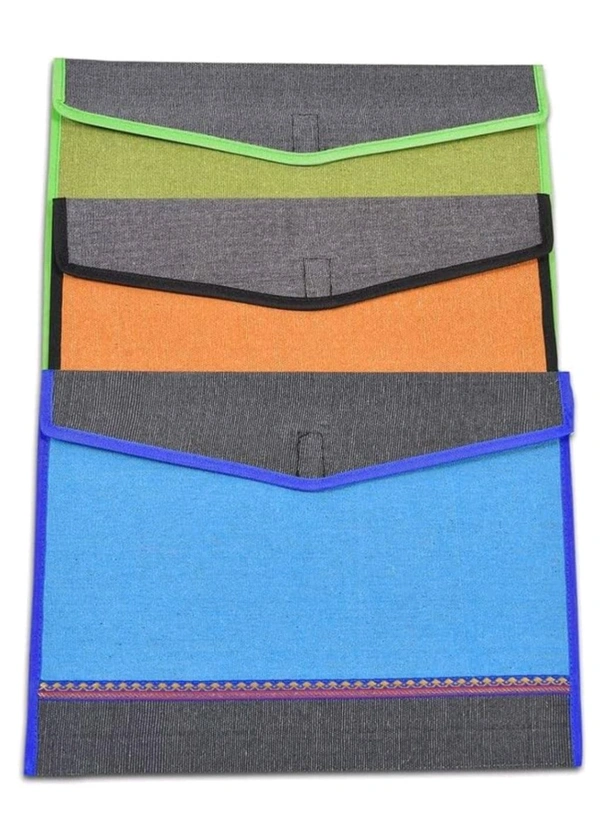 Jute Welcro Folder 10x14inch